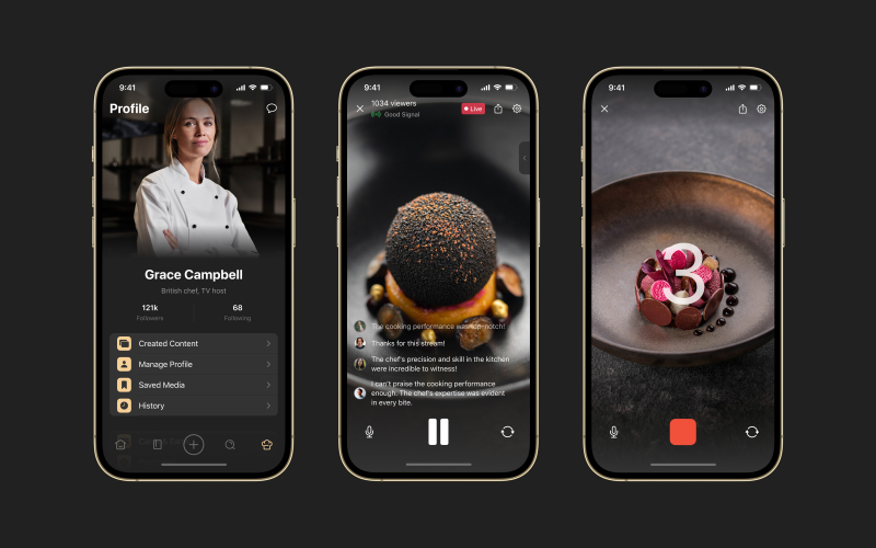Gorge - live-streaming food platform screenshot 4