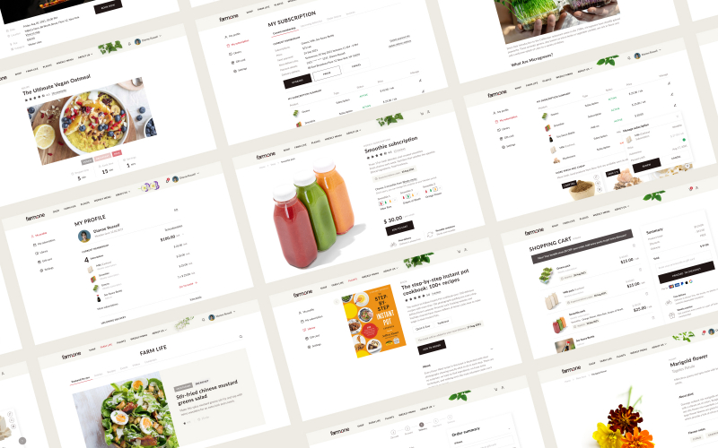 Farm.One - web app for a high-tech vertical farm screenshot 1