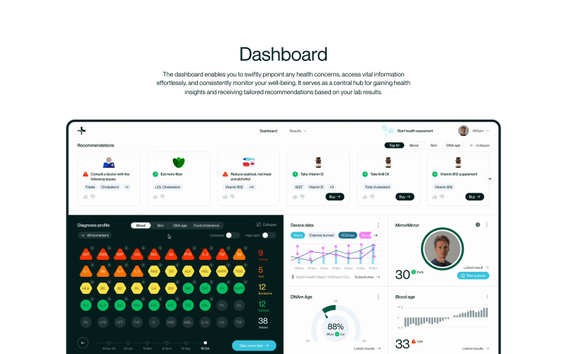 OptimallyMe - personalized health platform screenshot 2