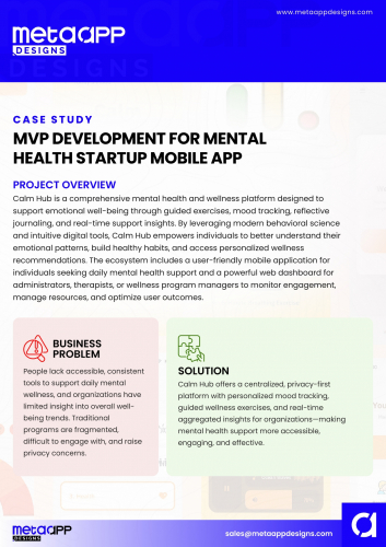 MVP Development for Mental  Health Startup Mobile App screenshot 1