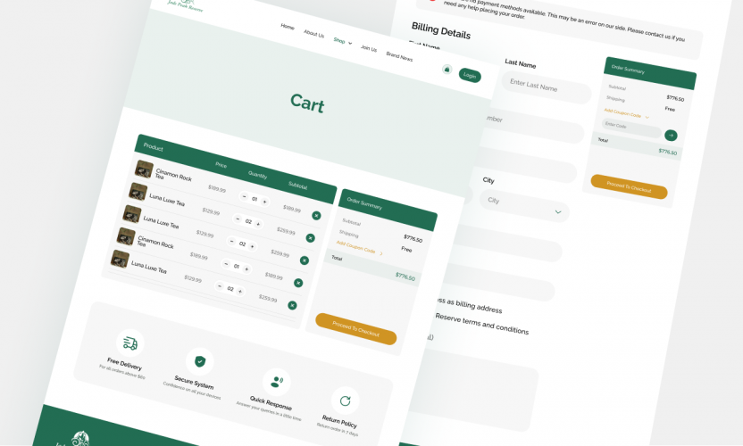 Jadepeak Reserve Website screenshot 2