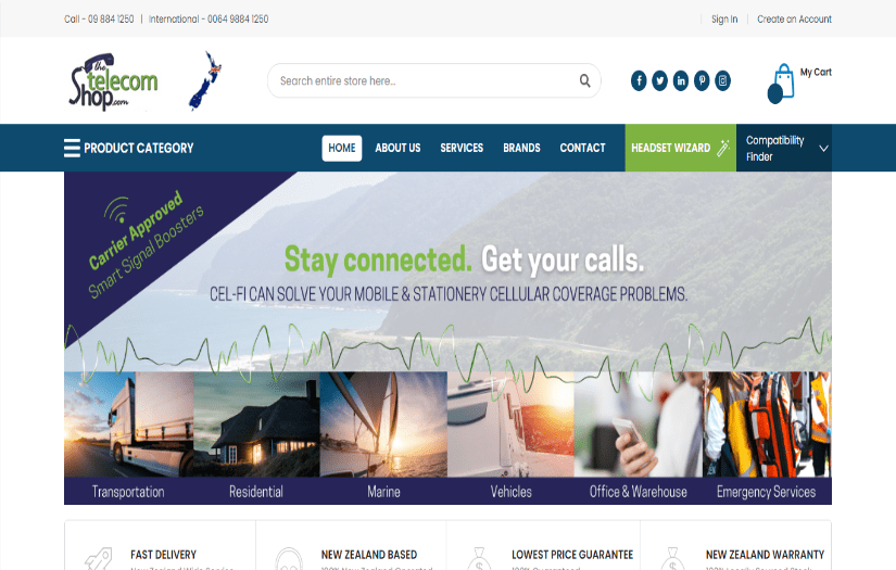 New Zealand The Telecom Shop screenshot 1