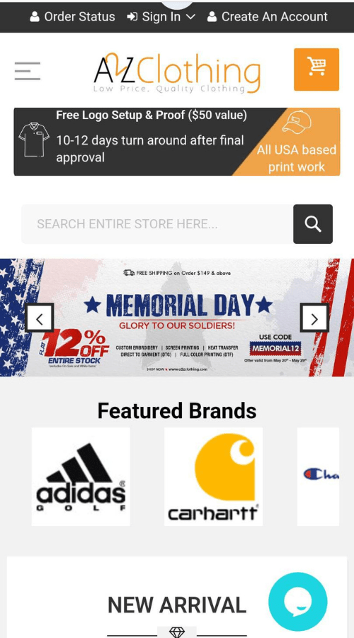 A2Z Clothing screenshot 1