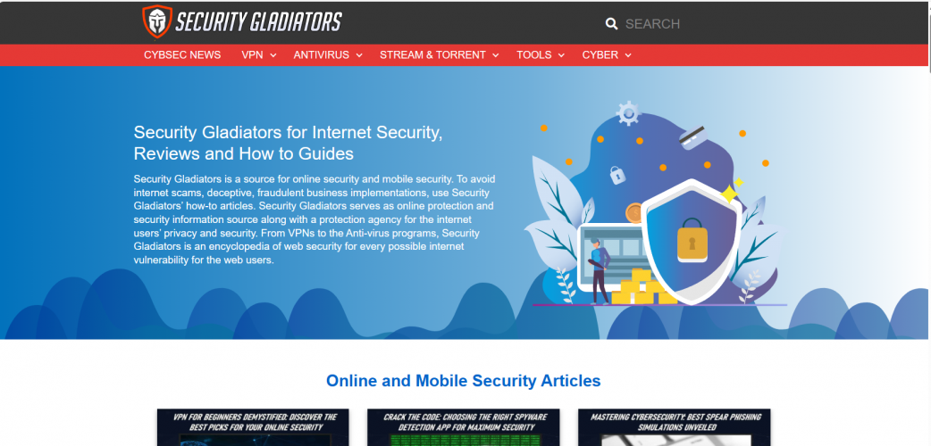 White Label Website Developer for Security Gladiators screenshot 1