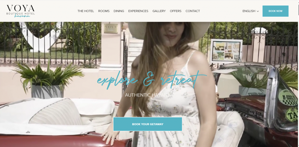 White Label WordPress Developer for VOYA Boutique Hotel screenshot 1