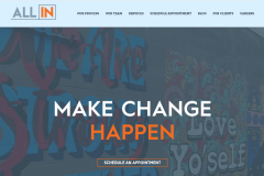 White Label Website Developer for ALL IN Therapy Clinic