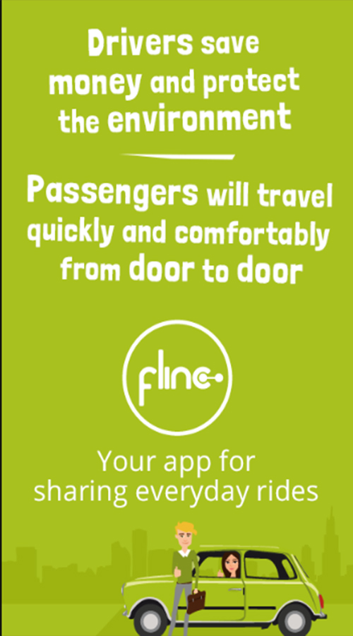 Flinc - Ridesharing App screenshot 1