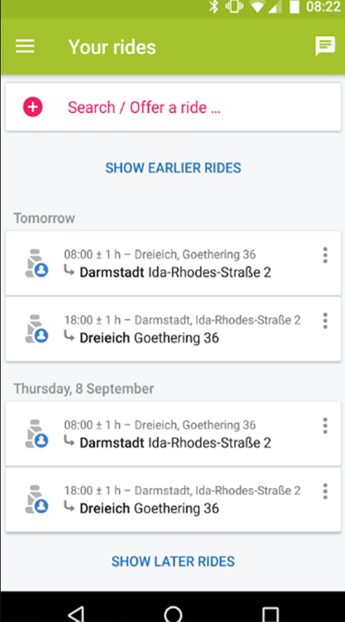 Flinc - Ridesharing App screenshot 5