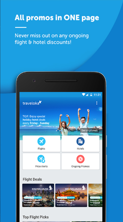 Traveloka Book Flight & Hotel screenshot 1