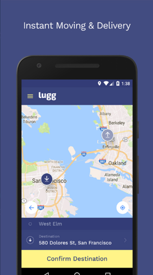 Lugg – Your On-Demand Mover screenshot 1