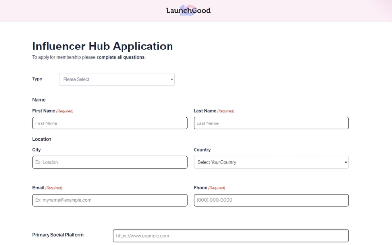 LaunchGood Hub screenshot 1