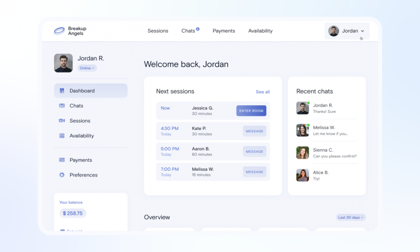 Marketplace for psychologists and psychotherapists screenshot 1