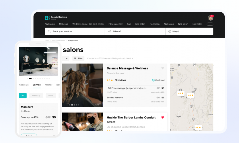 Beauty Booking - E-commerce marketplace screenshot 1