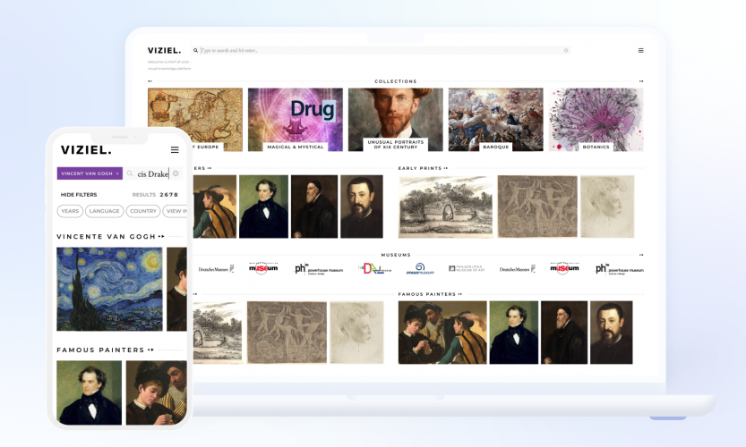 Online art-gallery with unique search engine screenshot 1