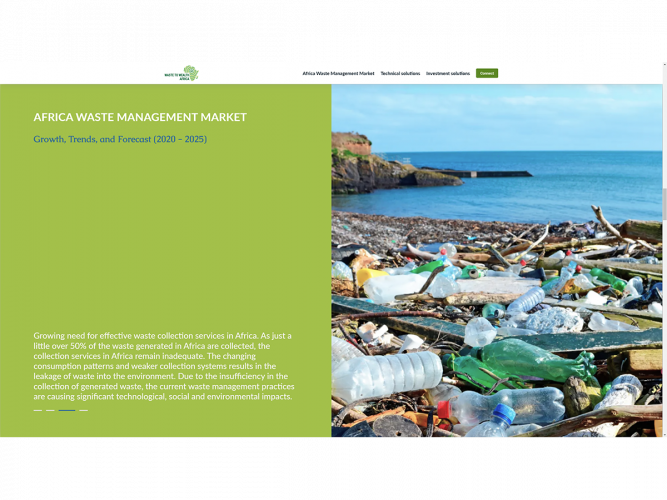 Website-presentation, which tells about the new waste recycling technology, as well as about investing in this technology screenshot 3