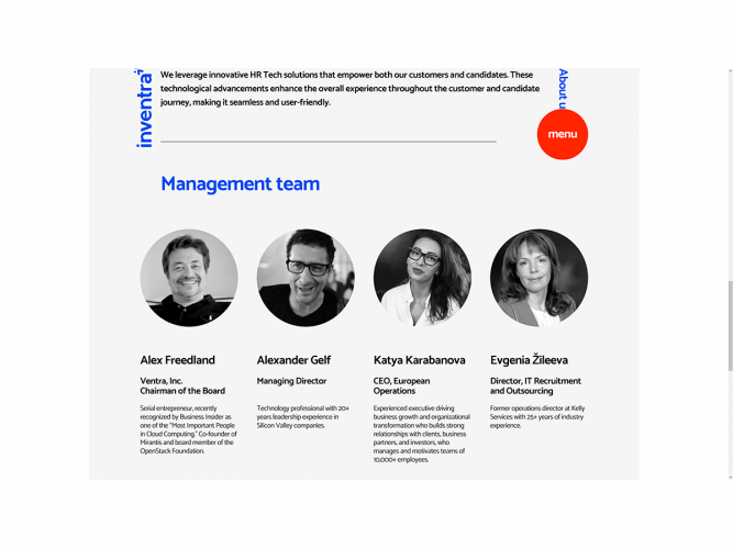 Turnkey corporate website for an IT staffing agency screenshot 3