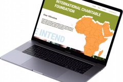 Corporate website for the Charitable Foundation in Africa