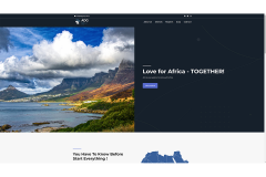 A corporate website telling about the investment fund, its projects and tasks