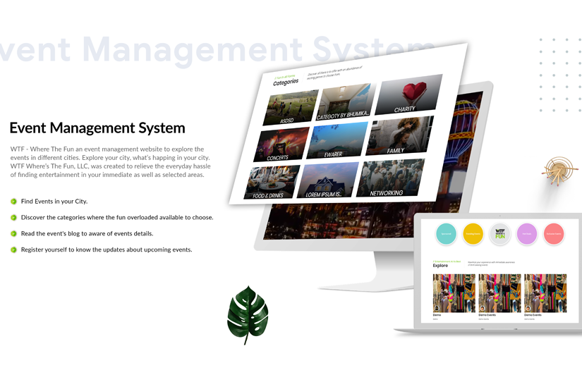 Event Management System screenshot 1