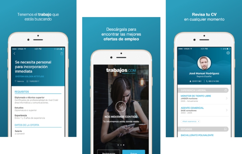 Trabajos - The Pioneer Job Portal in Spain screenshot 1
