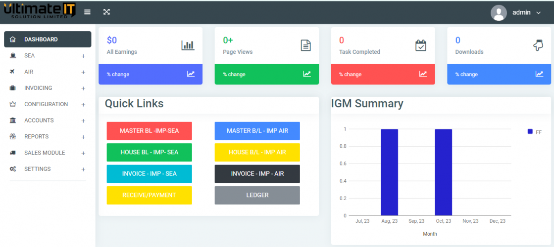 Best Freight Forwarding Software by Ultimate IT Solution screenshot 1