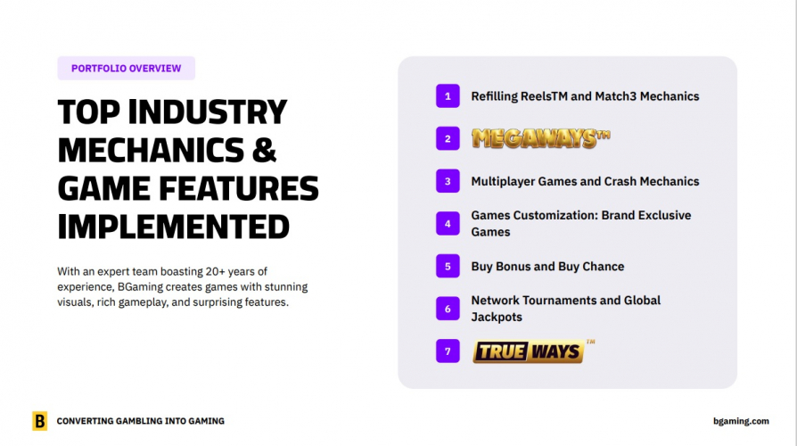 BGaming Portfolio Overview Presentation screenshot 1