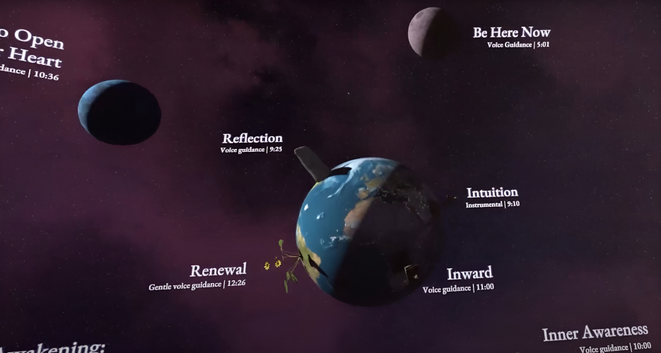 VR meditation experience screenshot 1