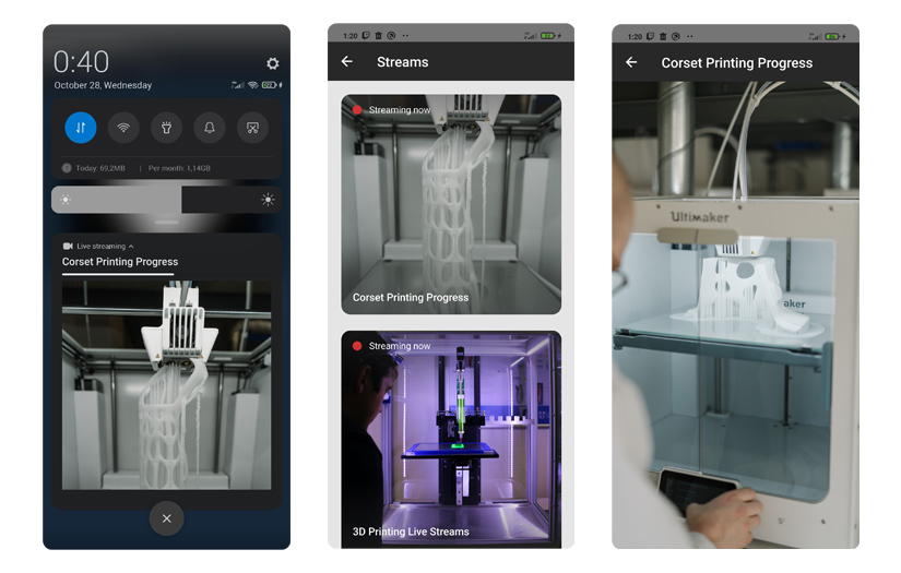 Mobile app for remote video monitoring screenshot 1