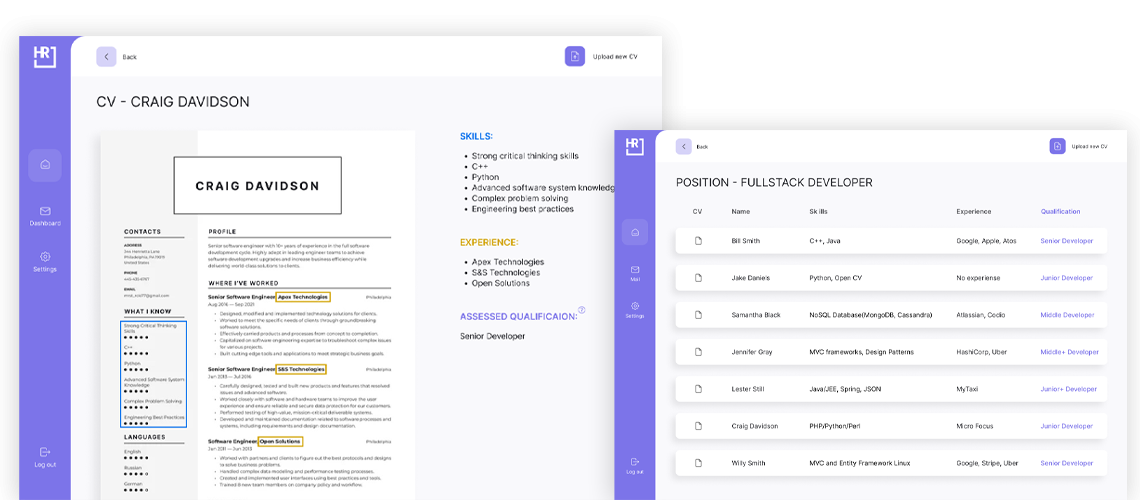 CV Processing AI Software screenshot 1