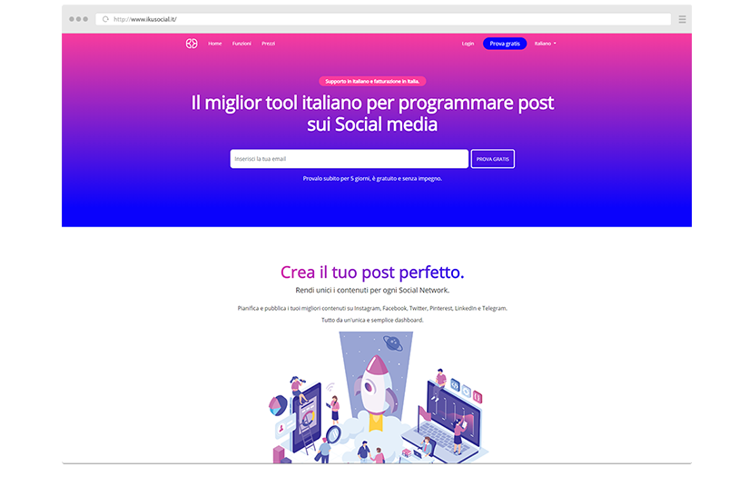 Iku Social- Marketing Platform for Social Network screenshot 1