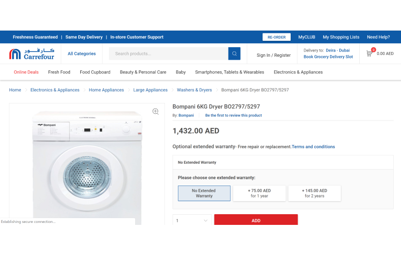 Carrefour screenshot 1