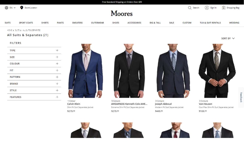 Moores Clothing screenshot 1
