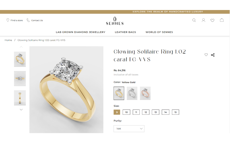 Senco Partners with Solveda to Launch a B2C eCommerce Site for Sennes screenshot 2