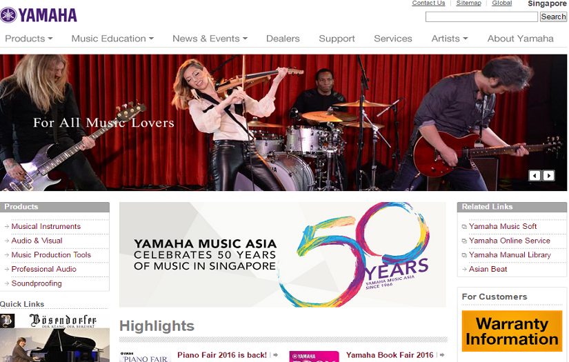 Yamaha Music Asia screenshot 1