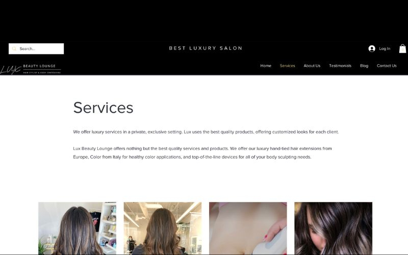 Lux Beauty Lounge screenshot 1