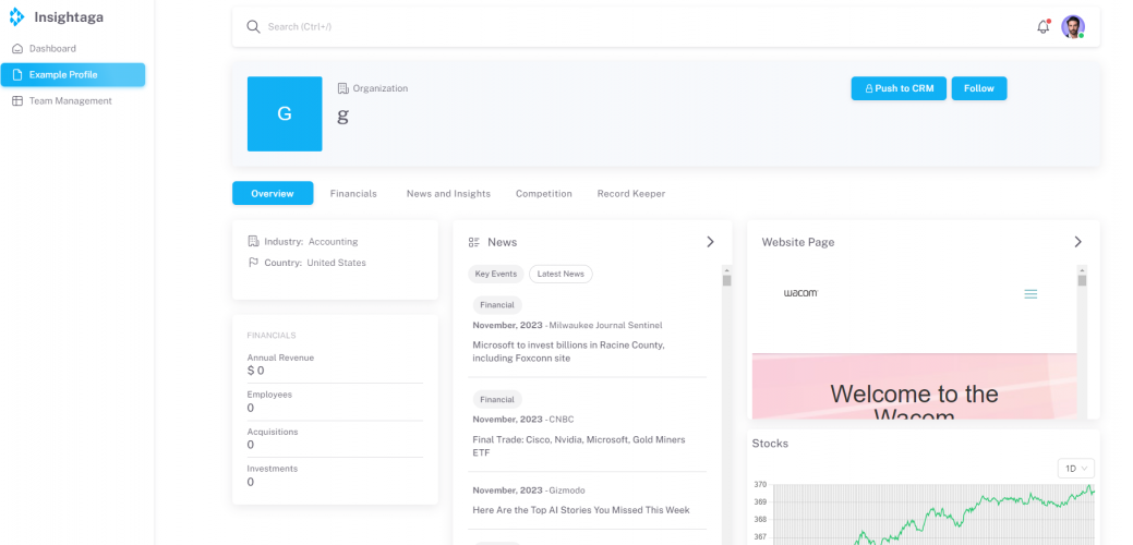Insightaga screenshot 1