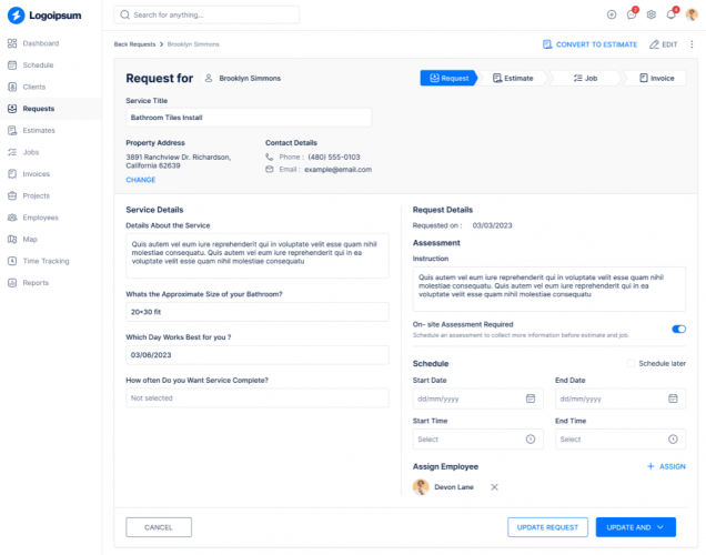 Service Field Management Software screenshot 5