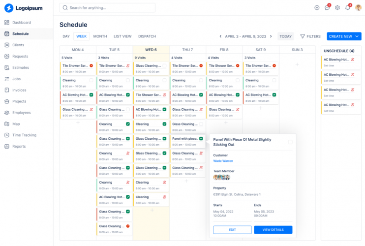 Service Field Management Software screenshot 4