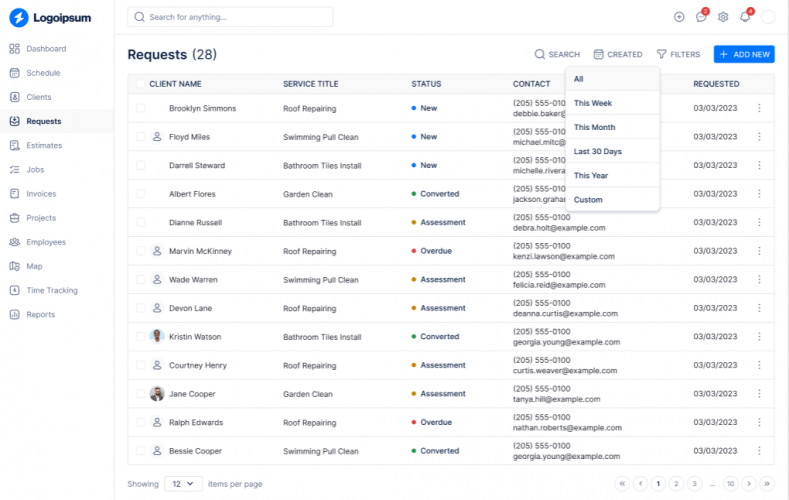 Service Field Management Software screenshot 3