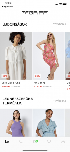 Griff webshop screenshot 2