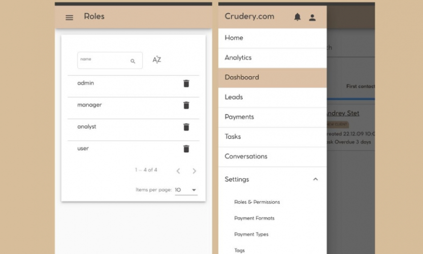 Creating a business app & custom CRM from scratch screenshot 2