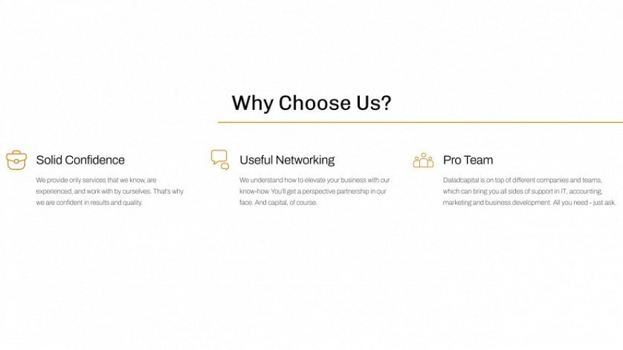 WordPress Website for DaladCapital screenshot 1
