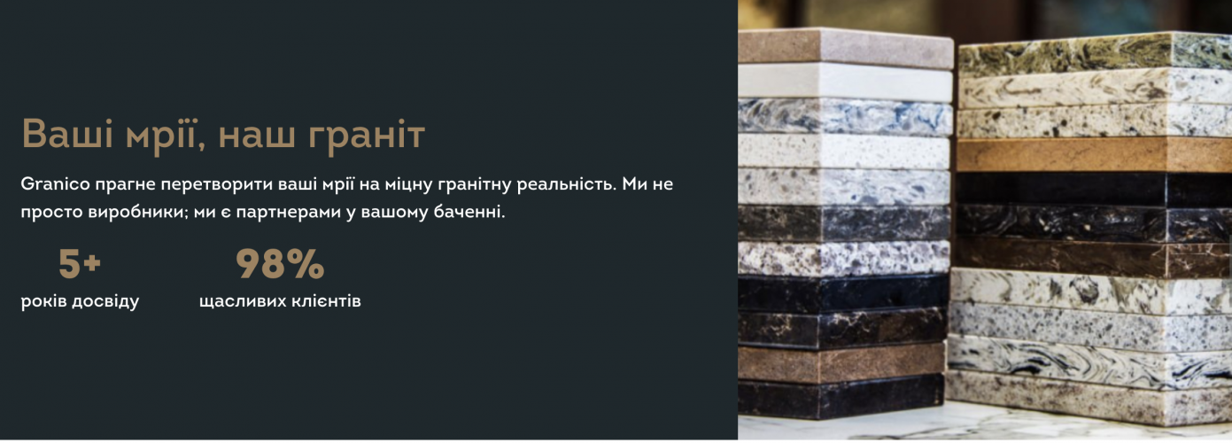 WordPress Website for GraniCo screenshot 1