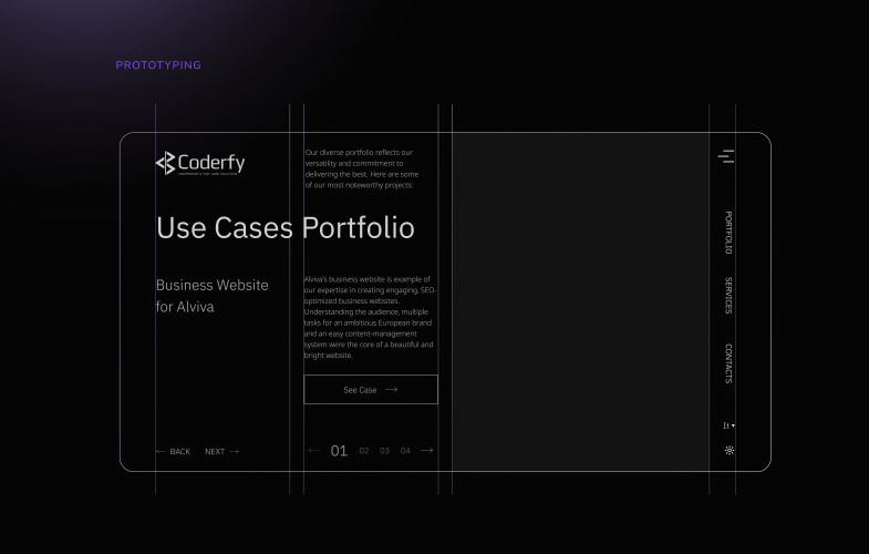 Portfolio Website for Coderfy screenshot 1