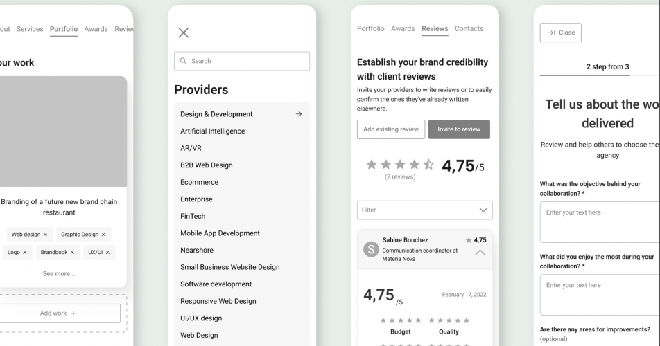 Web service for finding jobs in Italy screenshot 1