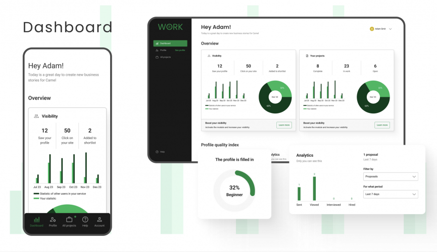 Web service for finding jobs in Italy screenshot 5