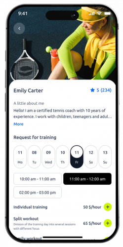 Tennis Court Booking Software screenshot 1