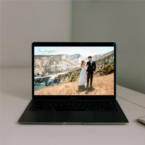 Website Design for Tia Loryssa Photography screenshot 1