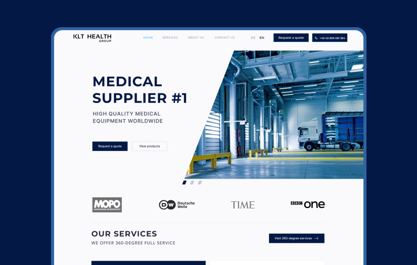 KLT Health Group: Medical Supplier #1 screenshot 1