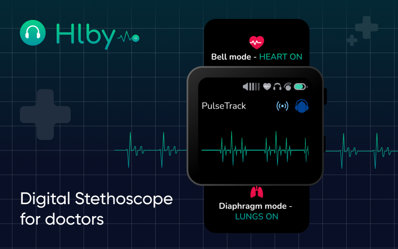 Hlby - Digital Stethoscope | Health Monitoring App screenshot 1